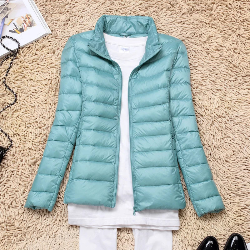 Ultra-light quilted jacket for women | Lightweight transitional jacket packable | Functional outdoor jacket for travel and everyday use