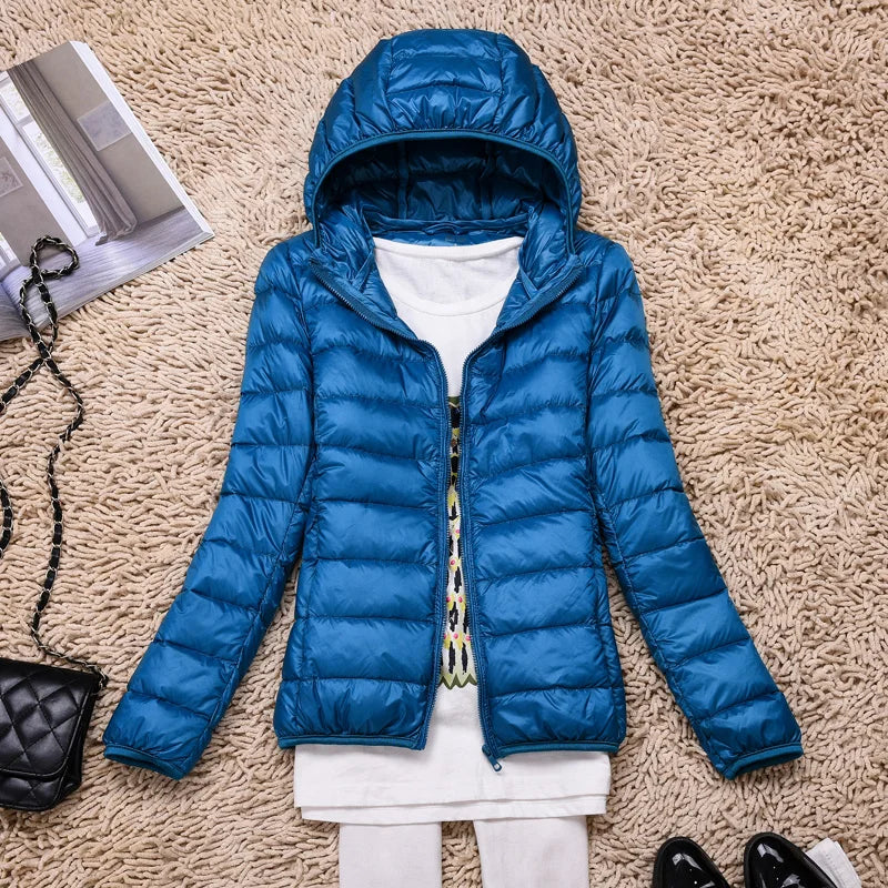 Ultra-light quilted jacket for women | Lightweight transitional jacket packable | Functional outdoor jacket for travel and everyday use