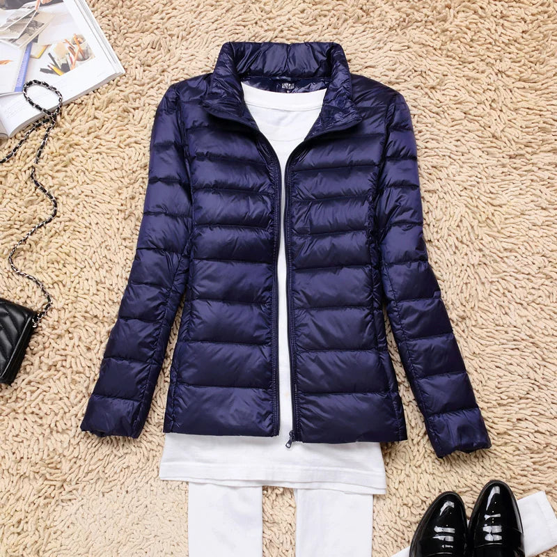 Ultra-light quilted jacket for women | Lightweight transitional jacket packable | Functional outdoor jacket for travel and everyday use