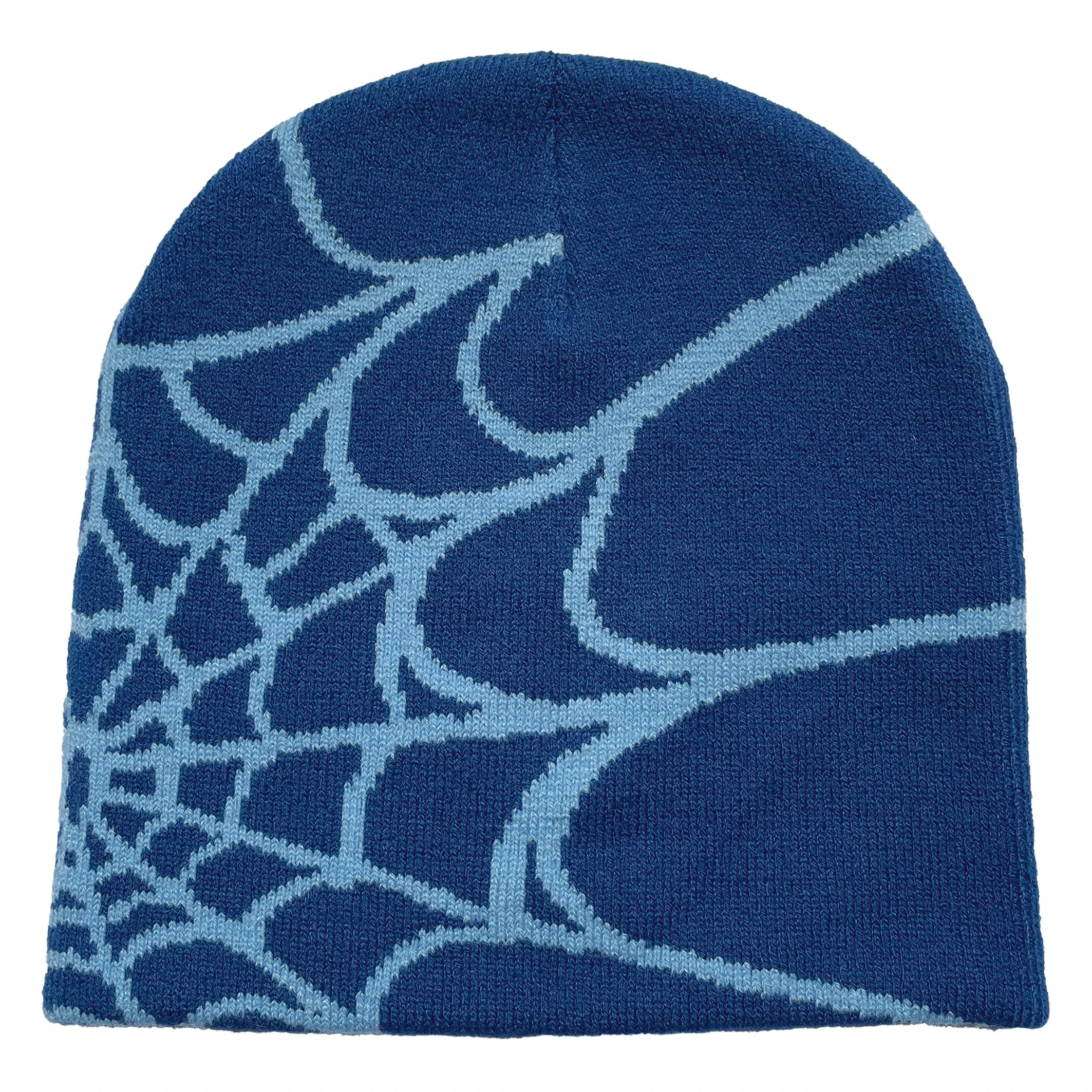 NOUVEAU RICHE Unisex-Strickmütze Mit Spinnennetz-Print, Warme Outdoor-Pullovermütze Magnolie