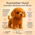 Interaktiver Plüschhund - Realistisches & weiches Kuscheltier