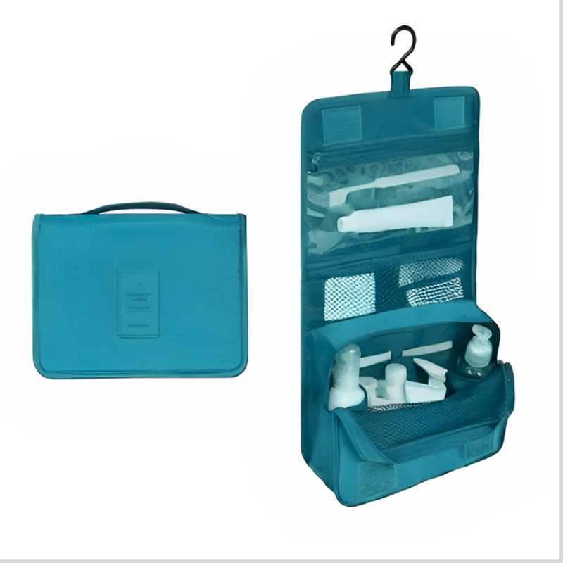 NOUVEAU RICHE Reise Kosmetiktasche Wasserdicht Mit Stauraum Organisiert Ozeanblau