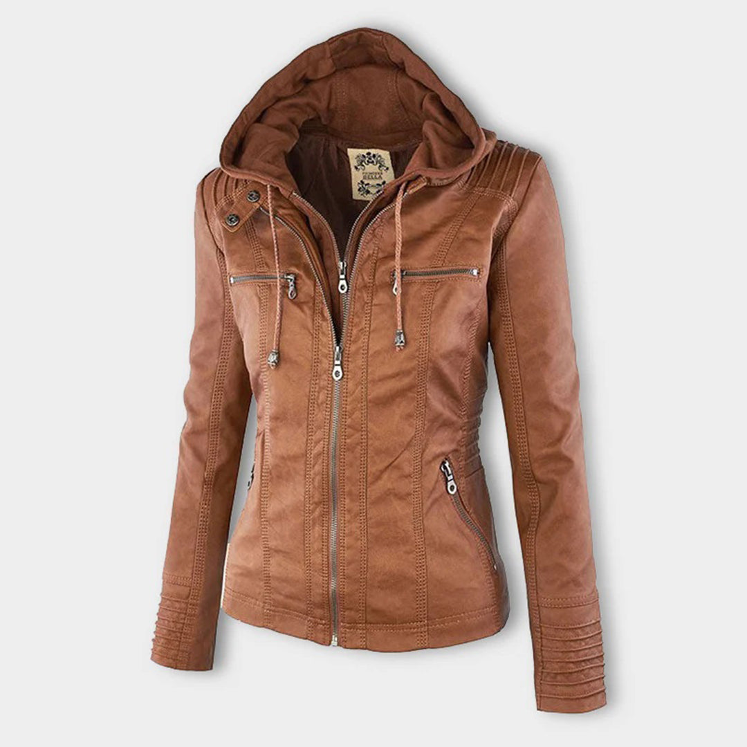 NOUVEAU RICHE Wetterfeste Damenjacke Mit Kapuze Wasserabweisend Leicht