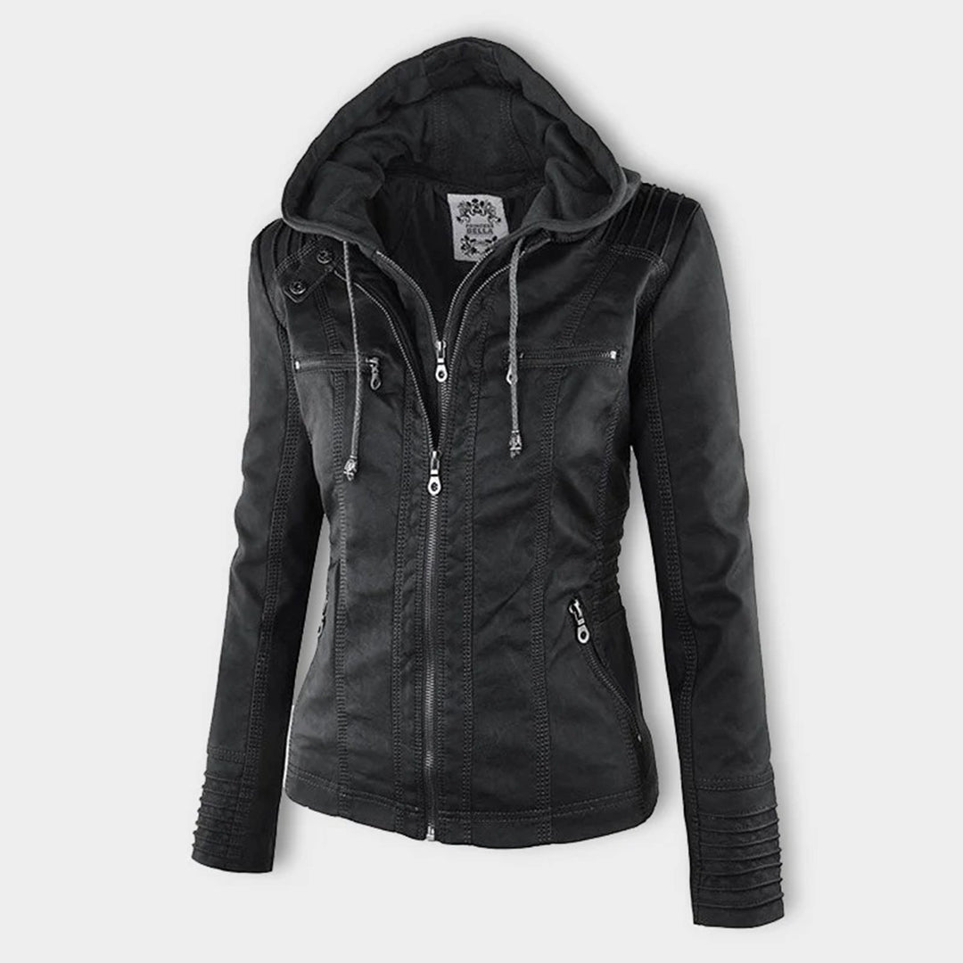 NOUVEAU RICHE Wetterfeste Damenjacke Mit Kapuze Wasserabweisend Leicht