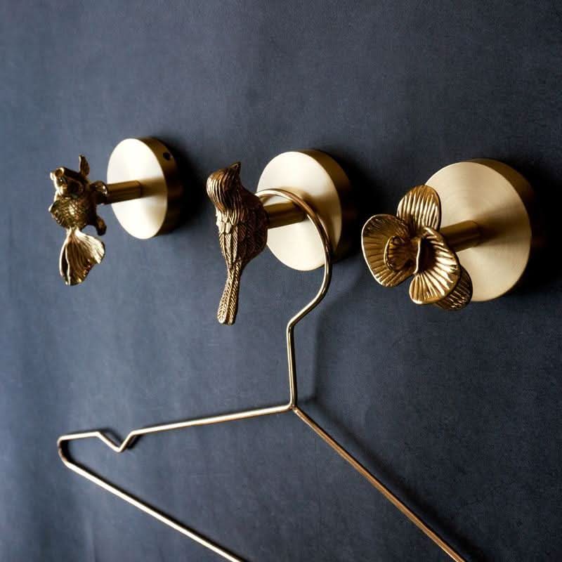 WildHang | Brass Coat Hooks For Wall - Animal Head Designs 1