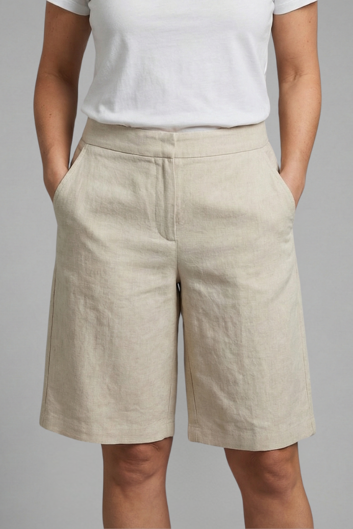 Damen-Shorts mit elastischem Bund und Seitentaschen
