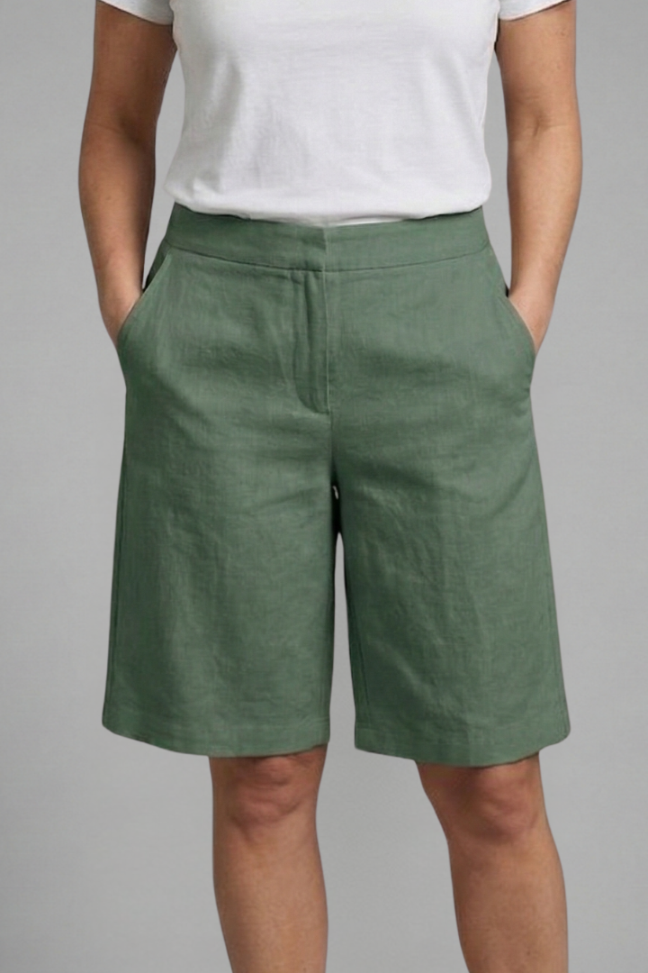 Damen-Shorts mit elastischem Bund und Seitentaschen