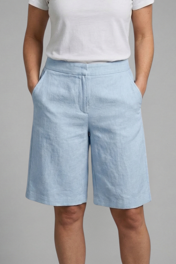 Damen-Shorts mit elastischem Bund und Seitentaschen