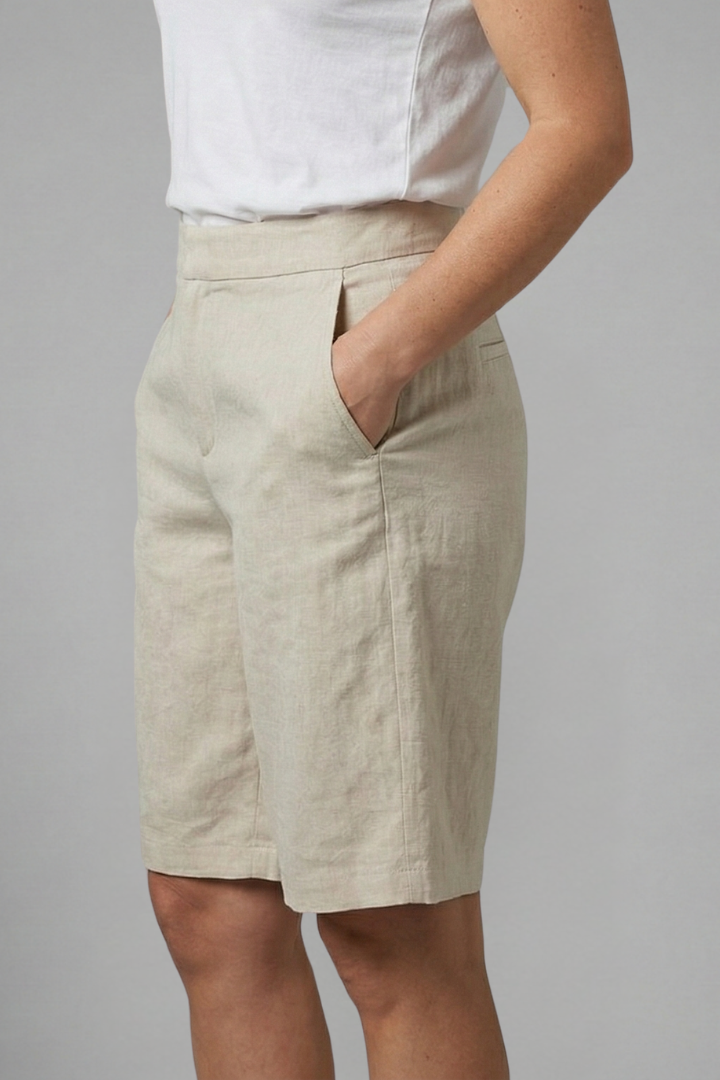 Damen-Shorts mit elastischem Bund und Seitentaschen