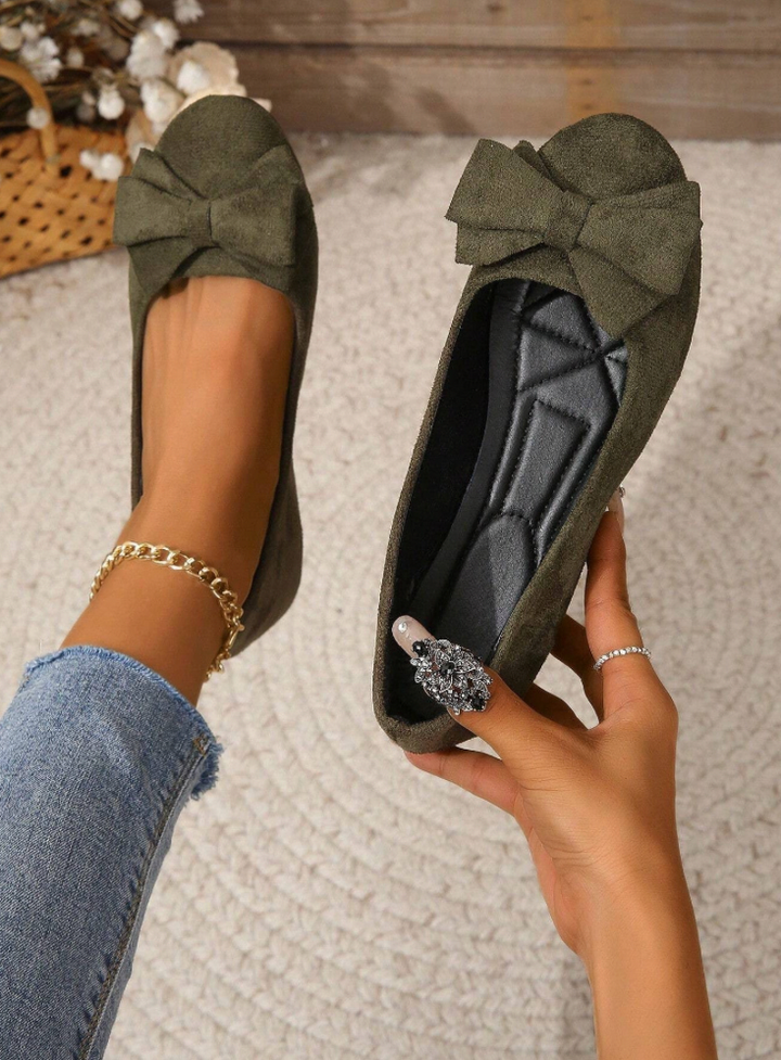 Orthopädische Ballerinas mit Schleifendetail