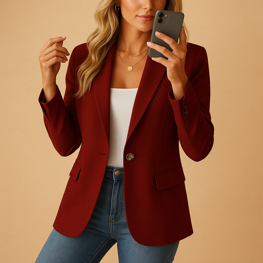 Damen Stretch-Blazer für Büro und Abendgarderobe