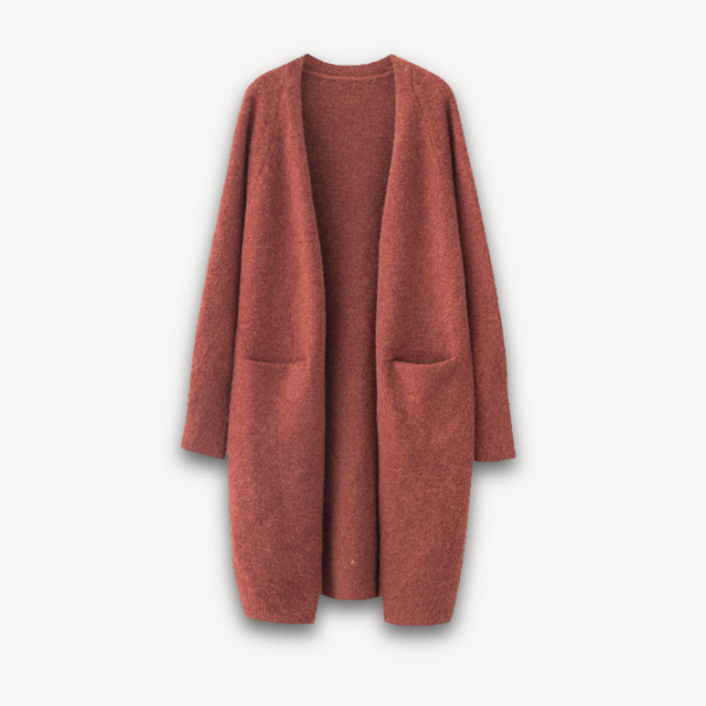 Long knit cardigan for women | Soft and minimalist