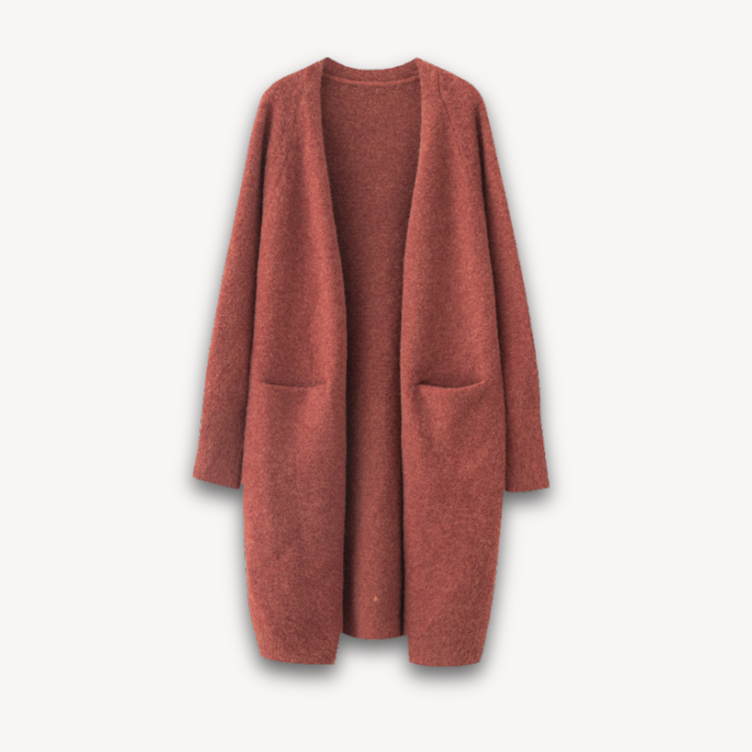 Long knit cardigan for women | Soft and minimalist