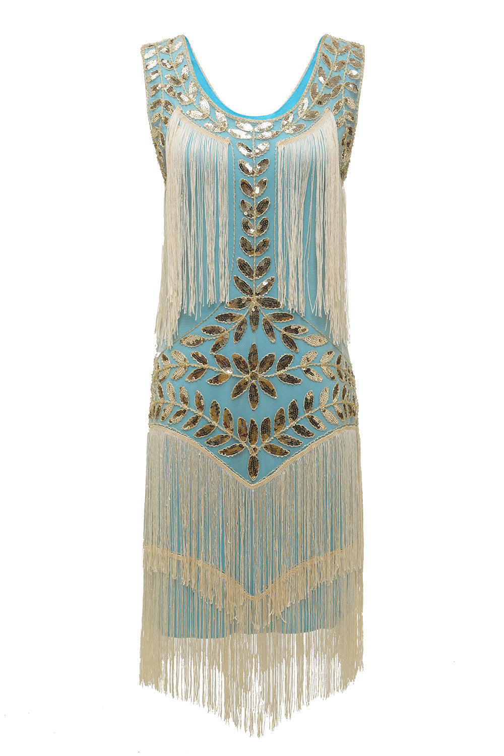1920s Flapper Dress with Sequins & Fringe | Vintage Cocktail Dress for Wedding Guests and Gatsby Theme Parties