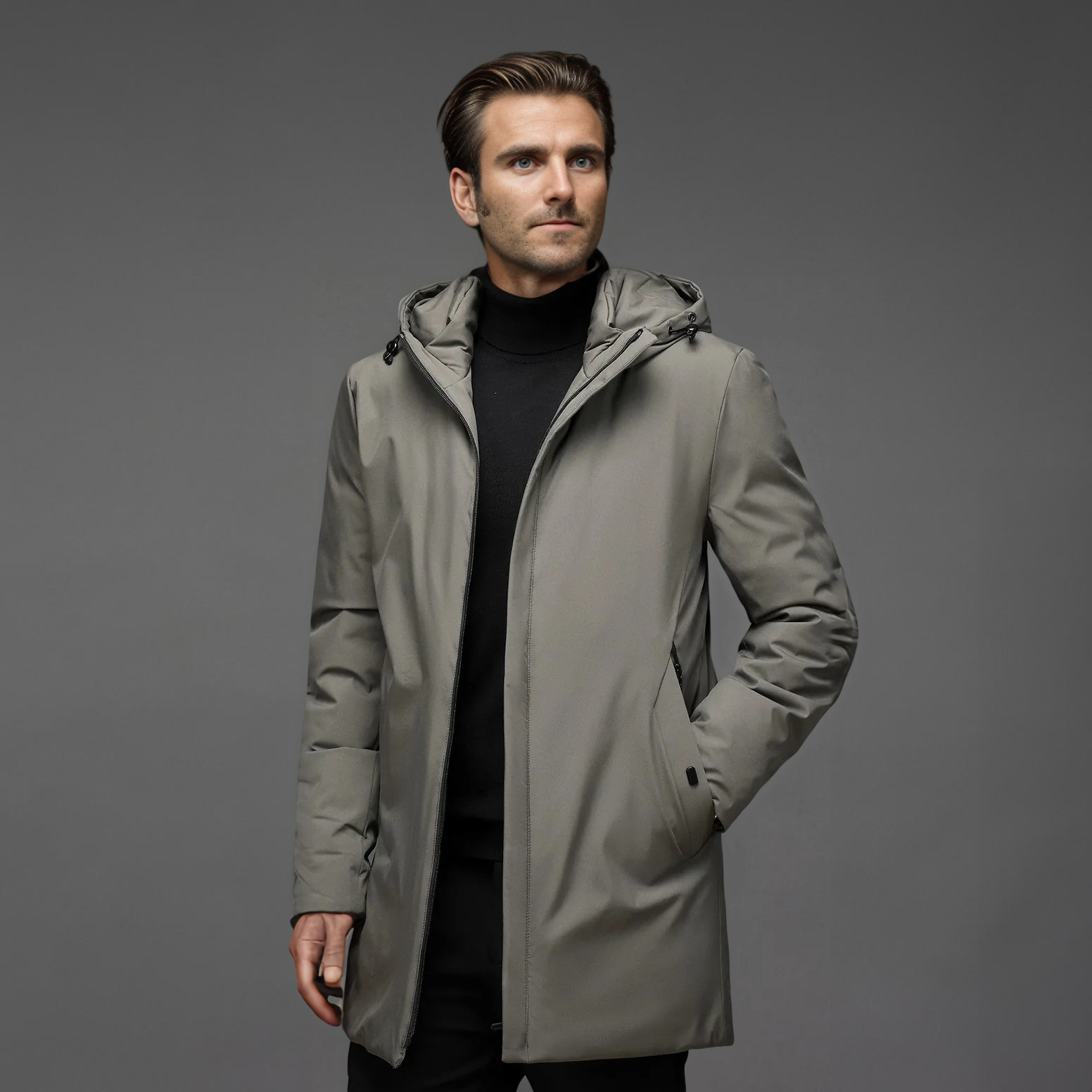 Winterparka für Herren | Warme Jacke mit Kapuze