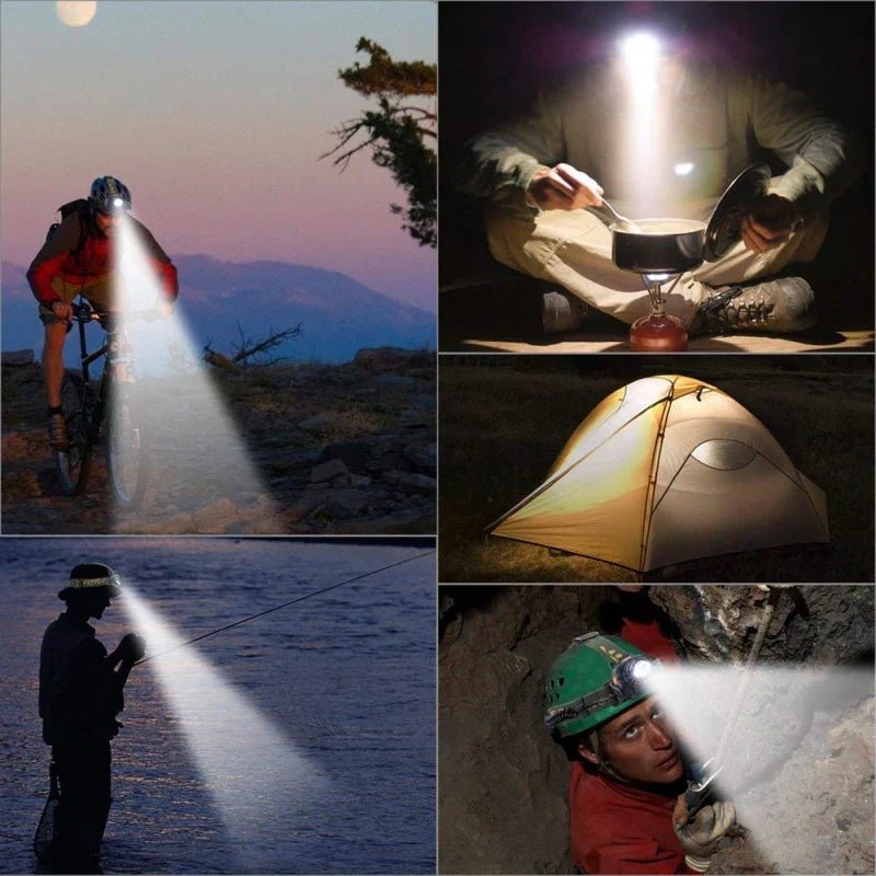 Rechargeable Waterproof LED Head Torch with Zoom Function | Active Peaks - Active Peaks