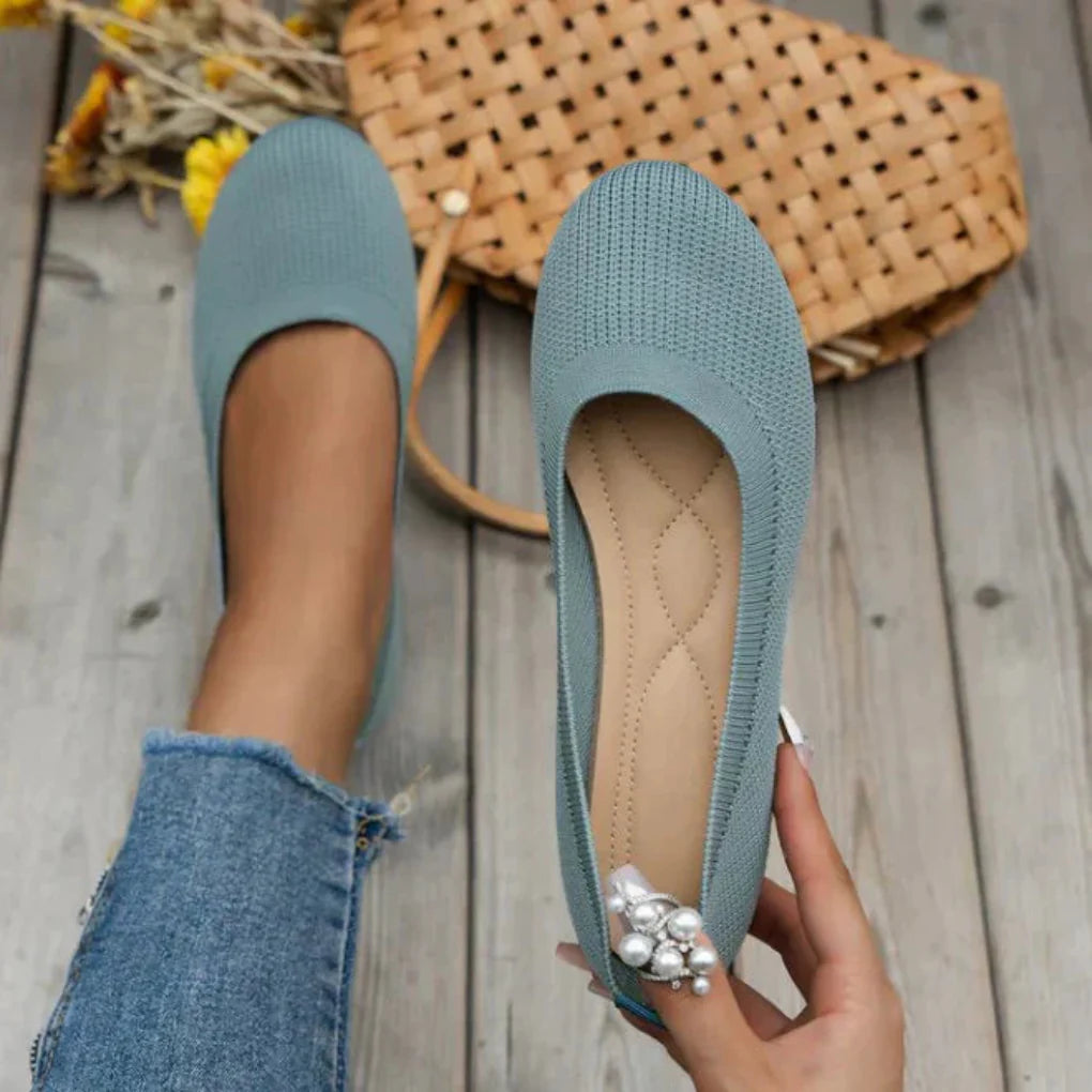 Orthopädische Damen Sommerschuhe | Leichte Slip-on Freizeitschuhe mit atmungsaktivem Design und gelenkschonender Sohle
