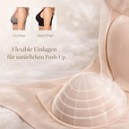 Seamless wire-free push-up bra for women with high comfort and shaping fit