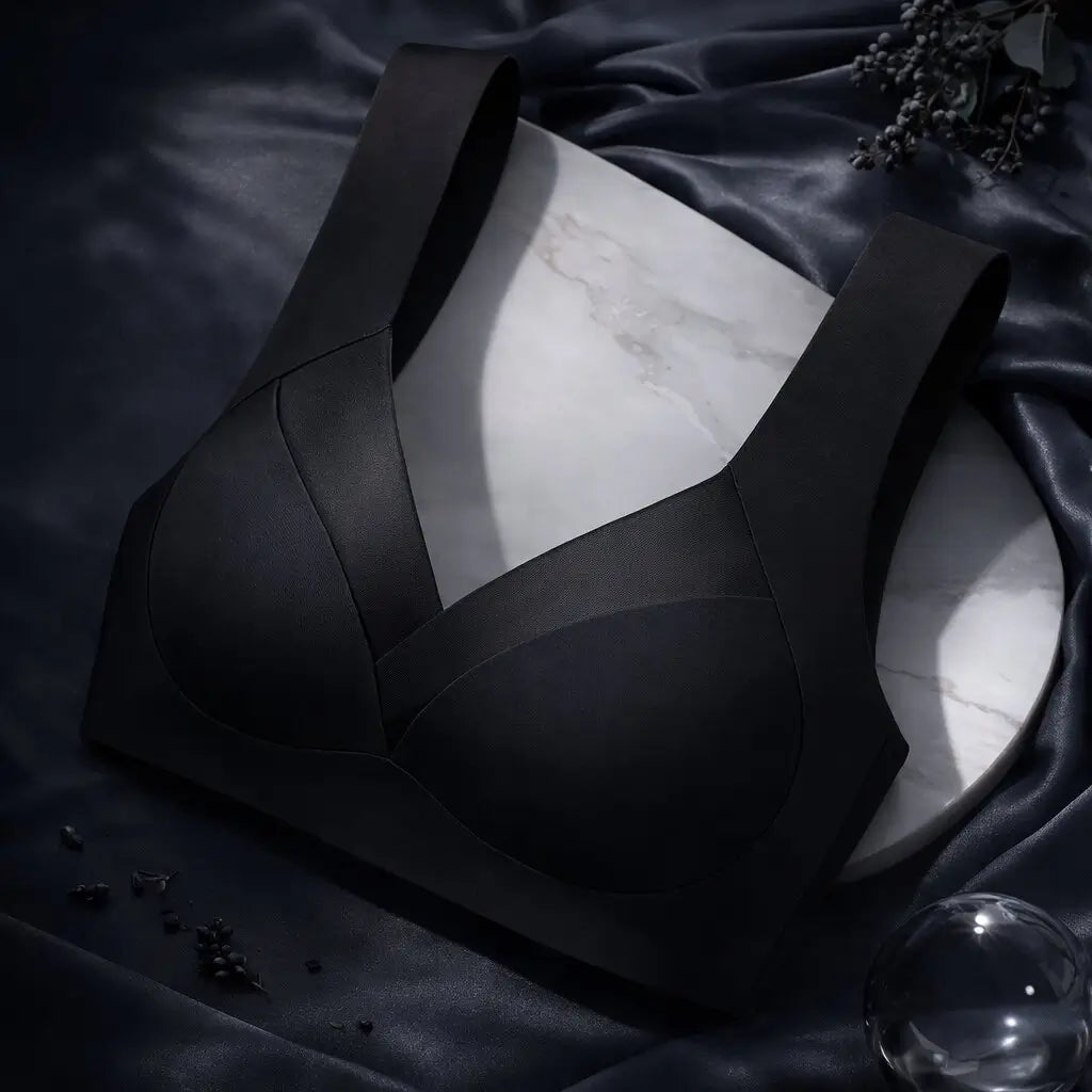 Seamless wire-free push-up bra for women with high comfort and shaping fit