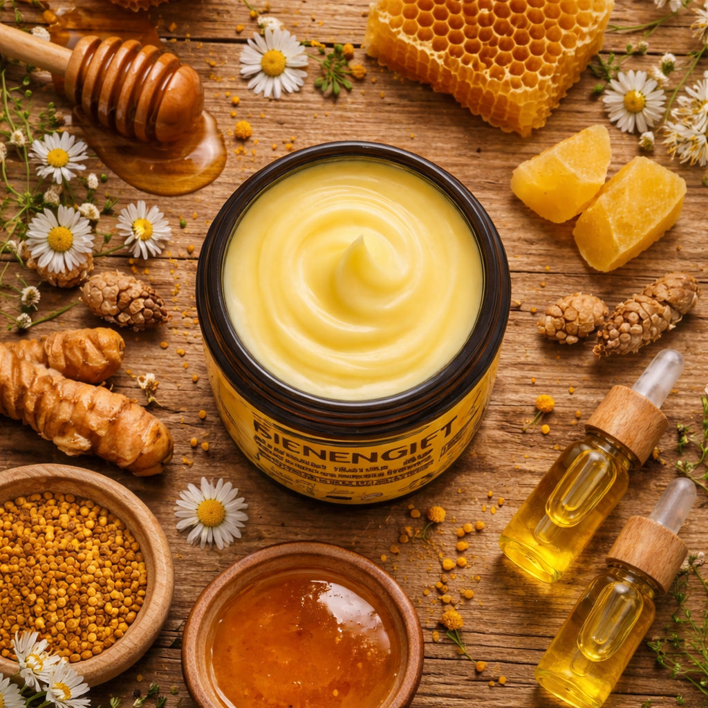 Nährende Gesichtscreme mit Bienengift-Peptiden für ein gepflegtes und strahlendes Hautbild
