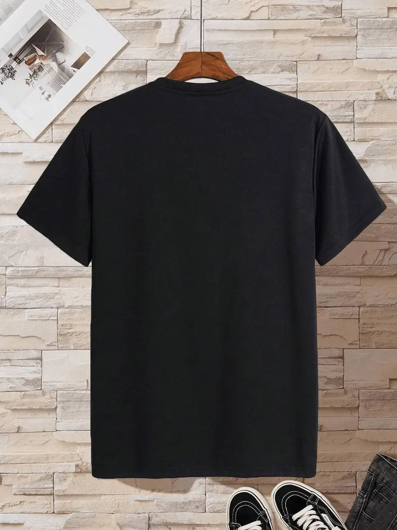 V-neck T-shirt for men | Fitted slim fit short-sleeve shirt made of soft fabric | Classic basic for everyday wear