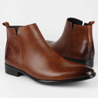 Chelsea Stiefeletten für Herren aus Leder mit bequemem Slip-on Design