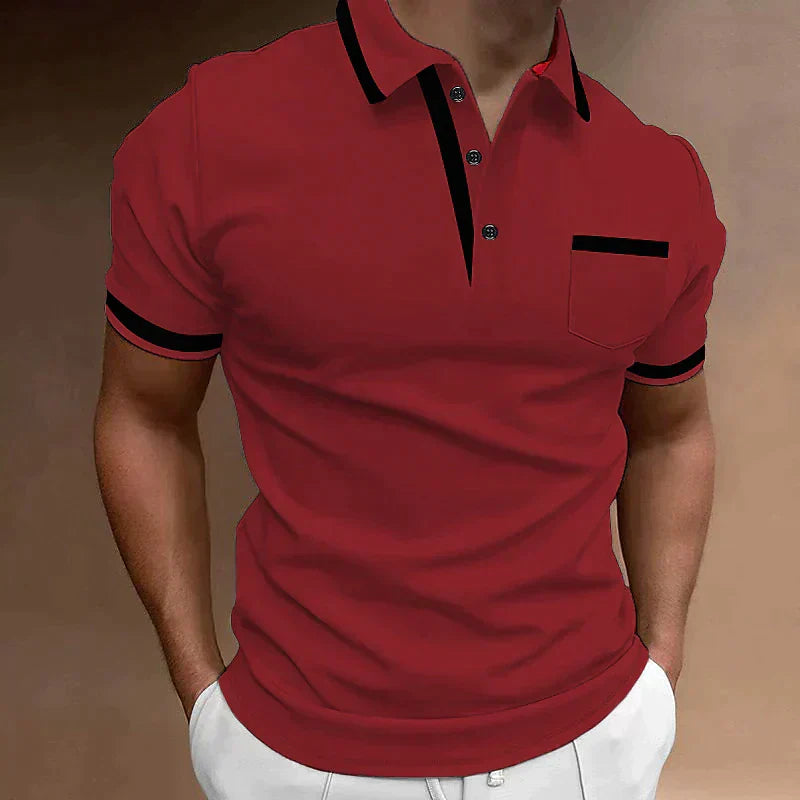 Elegant Polo Shirt for Men Made from High-Quality Material for Leisure and Business