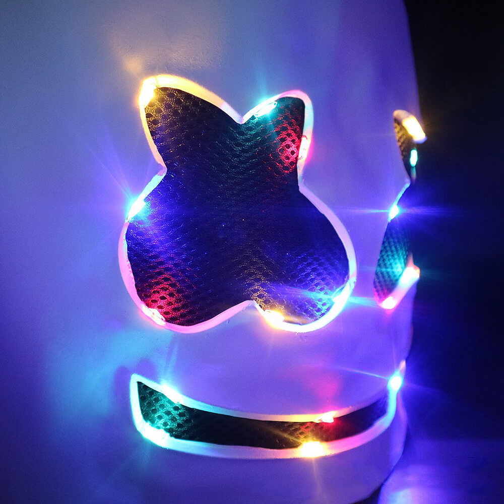 DJ Kostüm Set mit LED-Helm