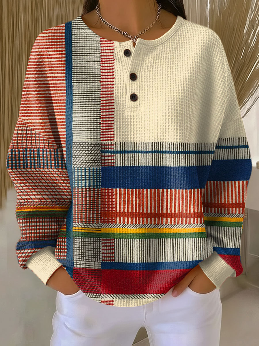 Warmer Damen-Strickpullover in Waffeloptik | Komfort & Weichheit