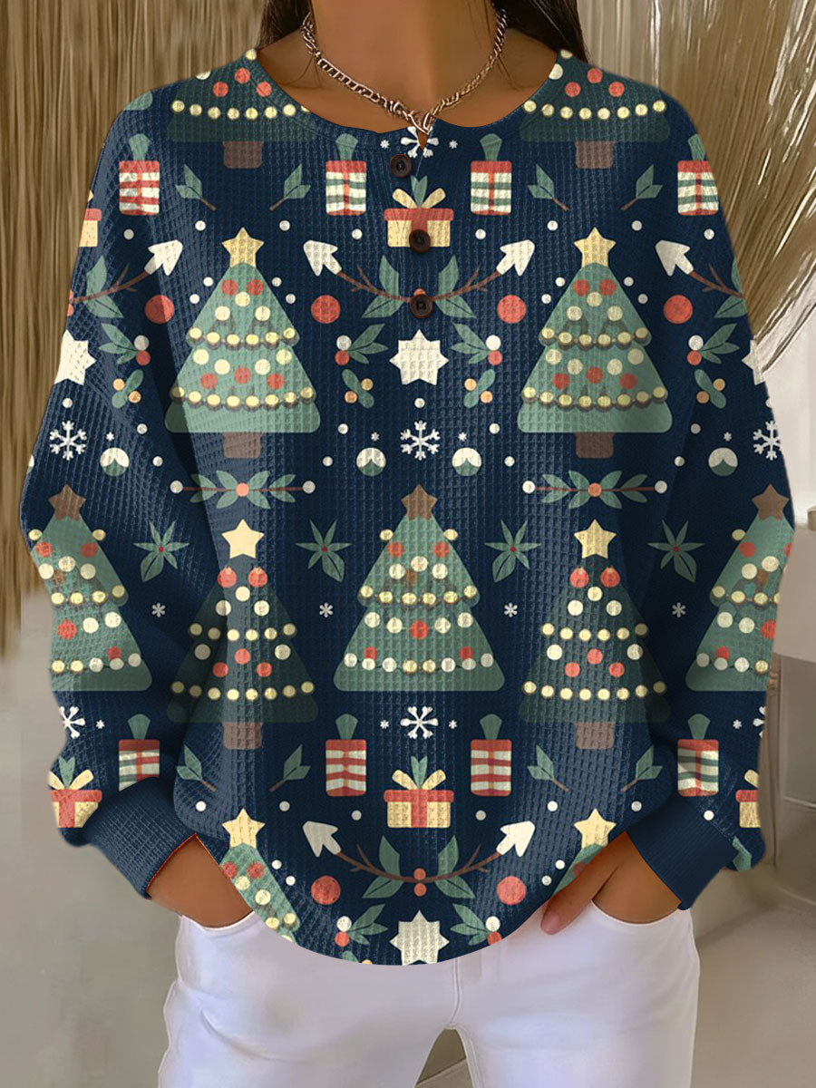 Warmer Damen-Strickpullover in Waffeloptik | Komfort & Weichheit