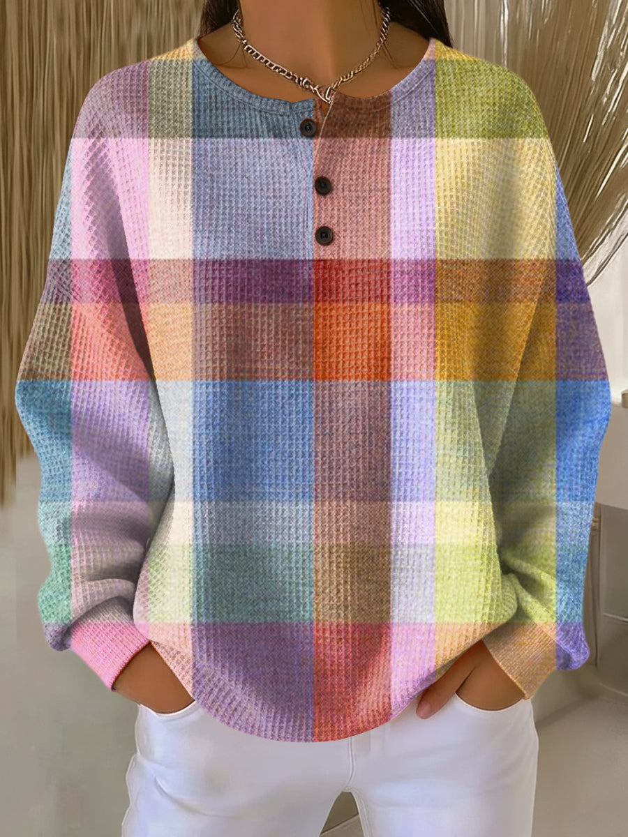 Warmer Damen-Strickpullover in Waffeloptik | Komfort & Weichheit