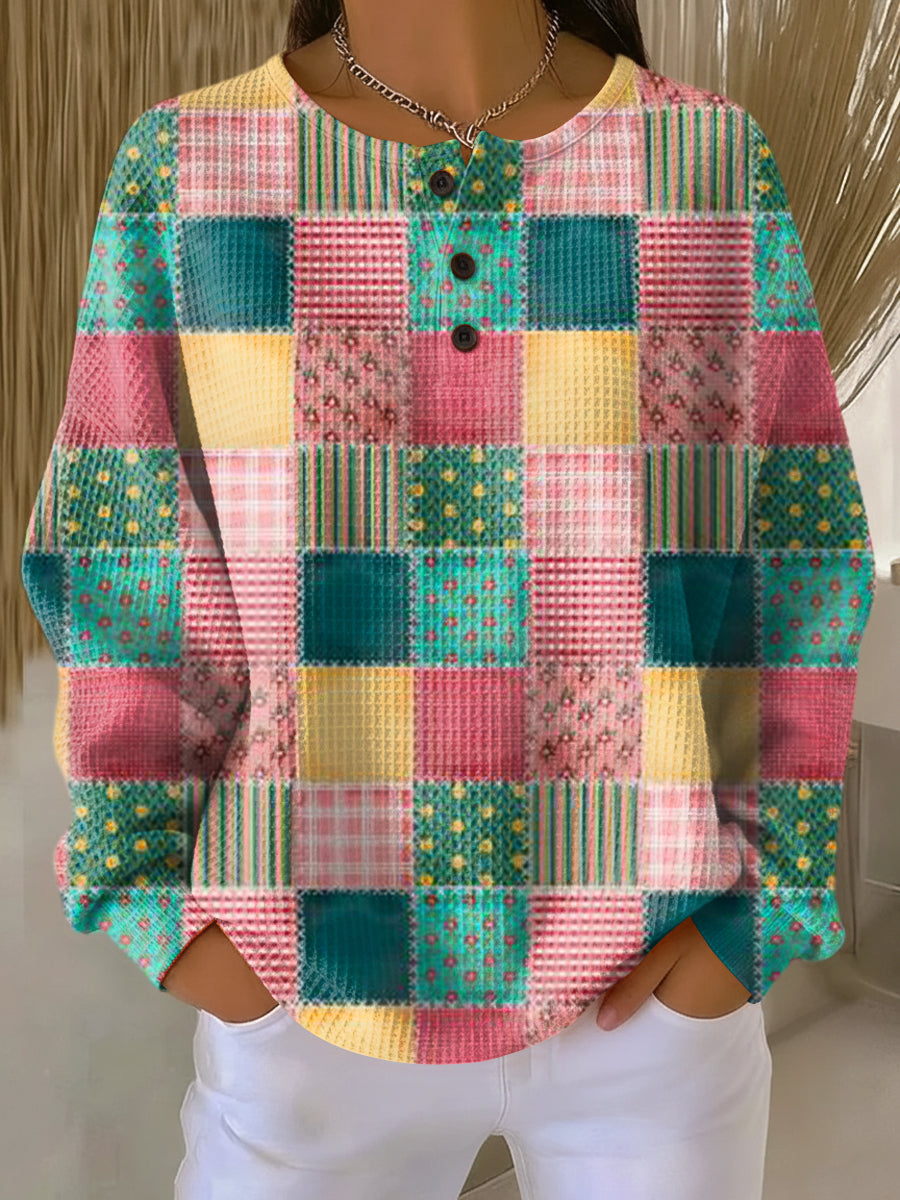 Warmer Damen-Strickpullover in Waffeloptik | Komfort & Weichheit