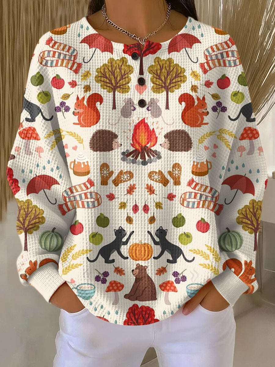 Warmer Damen-Strickpullover in Waffeloptik | Komfort & Weichheit