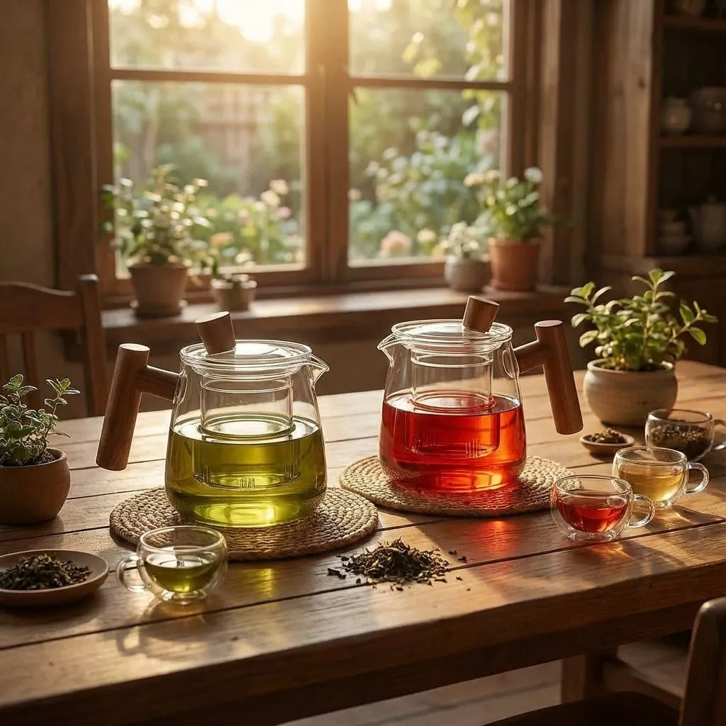 Carly borosilicate glass teapot