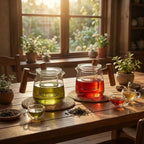 Carly borosilicate glass teapot