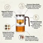 Magnetic Teapot with Filter System