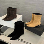 Elegant women's ankle boots with modern design and comfortable heel