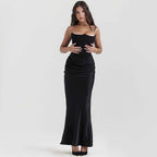 Elegant corset maxi dress for women with a figure-hugging cut