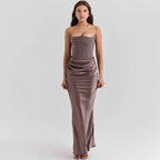 Elegant corset maxi dress for women with a figure-hugging cut