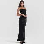Elegant corset maxi dress for women with a figure-hugging cut