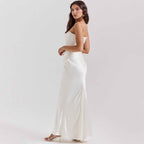 Elegant corset maxi dress for women with a figure-hugging cut