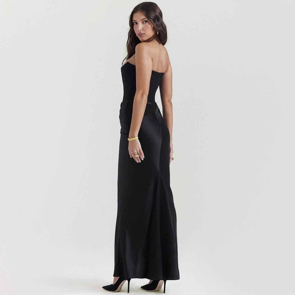 Elegant corset maxi dress for women with a figure-hugging cut