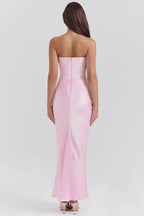 Elegant corset maxi dress for women with a figure-hugging cut