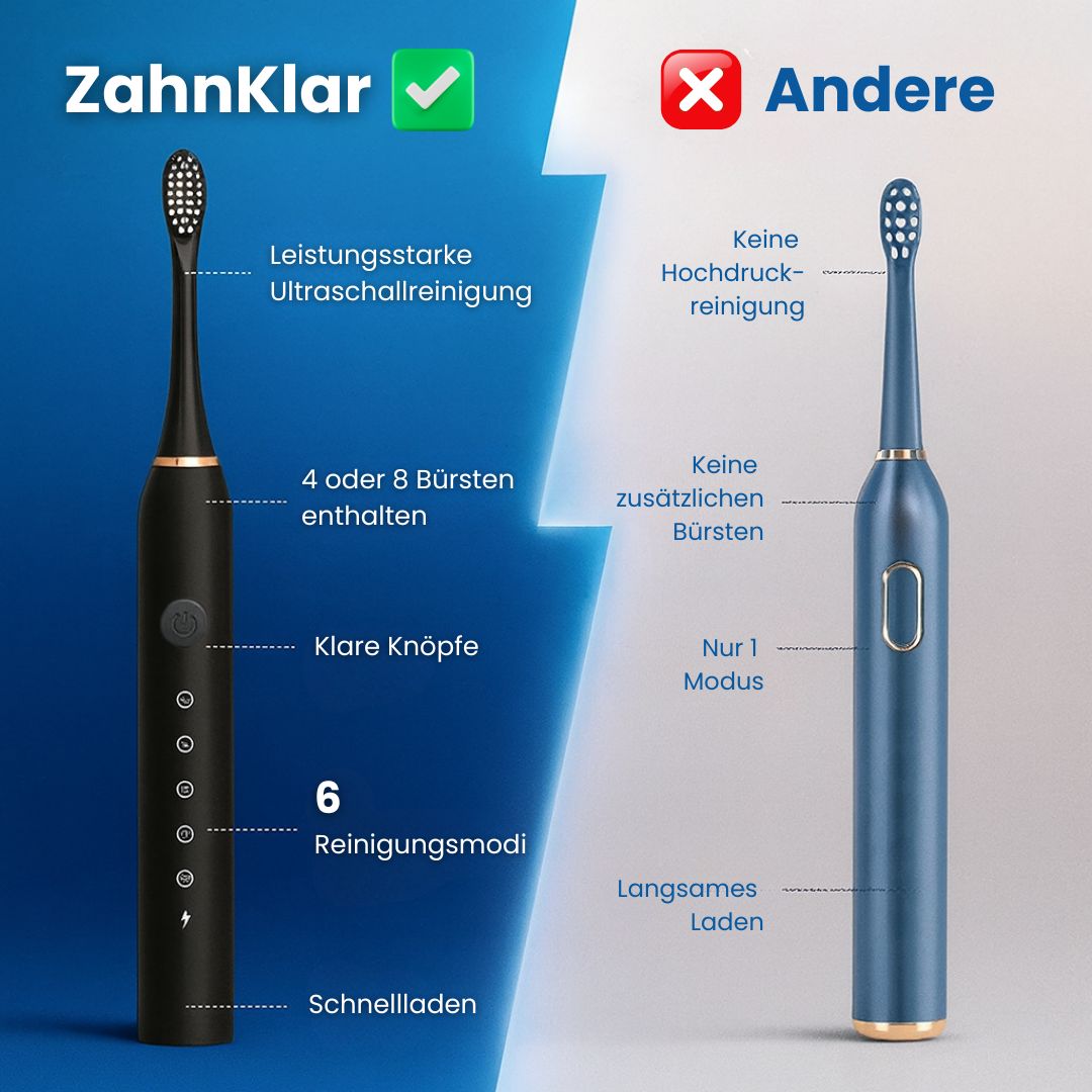 Elektrische Zahnbürste mit 6 Modi für Erwachsene und Kinder