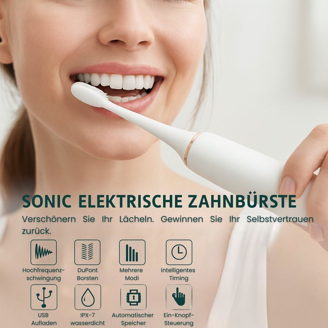 Elektrische Zahnbürste mit 6 Modi für Erwachsene und Kinder
