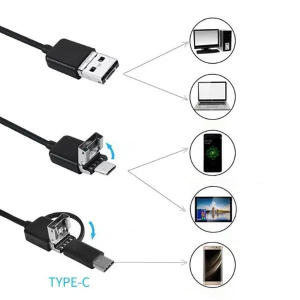 Endoskop Kamera mit 5m Kabel für Handy Rohr Inspektion