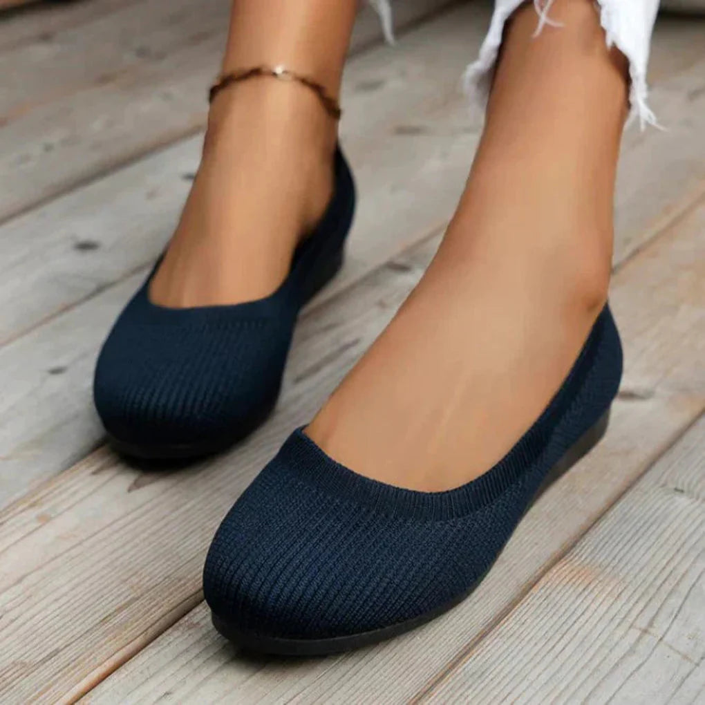 Orthopädische Damen Sommerschuhe | Leichte Slip-on Freizeitschuhe mit atmungsaktivem Design und gelenkschonender Sohle