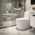 Haltegriff für Dusche, Badewanne oder WC mit Saugnapf – rutschfester Sicherheitsgriff ohne Bohren