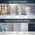 Haltegriff für Dusche, Badewanne oder WC mit Saugnapf – rutschfester Sicherheitsgriff ohne Bohren