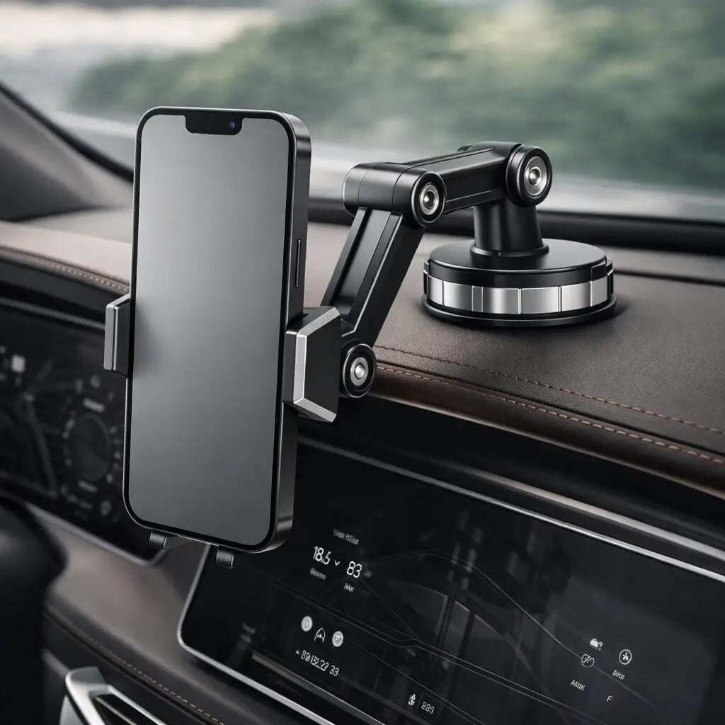 Handyhalterung für Auto mit Saugnapf und 360° Drehung für flexible Nutzung